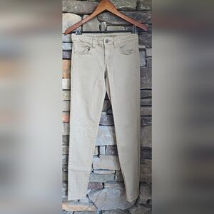 American Eagle Outfitters Tan Super Stretch Jegging Pants Size 0 Excellent Cond!